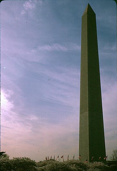 The Washington Monument, built 1848-85 by Robert Mills